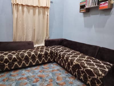 L Shape Sofa with Table