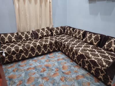 L Shape Sofa with Table