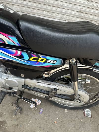 Honda CD70 2024 Model Black Color 17300 kilometres drive urgent Sale