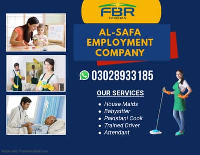 House Maid, Babysitter, Patient Care, Nurse, Driver, Couples, Cook
