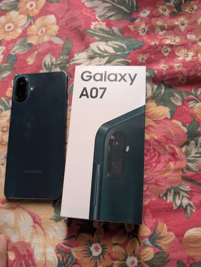 Samsung A07 dual sim ofcial PTA Aprvd with warranty box pack condition