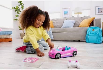 WB Mattel - Hot Wheels R/C 1:12 Barbie Convertible Vehicle (Toy Car)