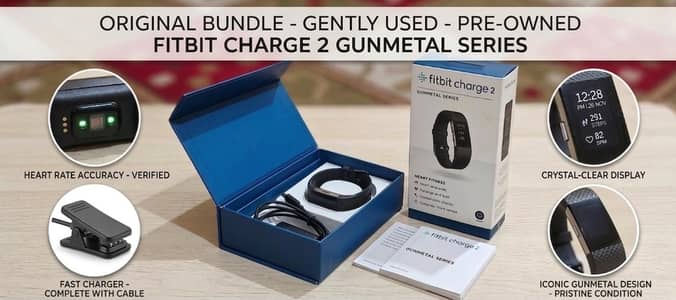 Fitbit Charge 2 Gunmetal Edition