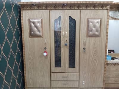 Bedroom Set ( Bed ,Wardrobe, Dressing Table & 2 Side Tables)