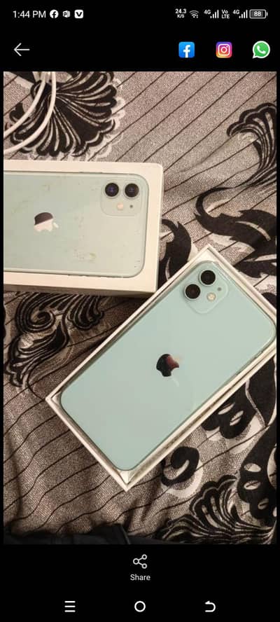 Iphone 11 with Box and Charger