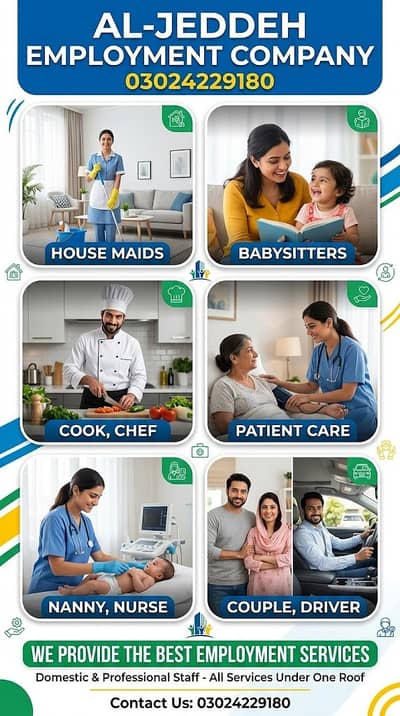 Maid /Cook/Baby Care /Patient Care /Nurse / Kitchen Helper