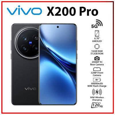 X200 Pro 5G Lush Condition 8 Month Warranty Rate 210000