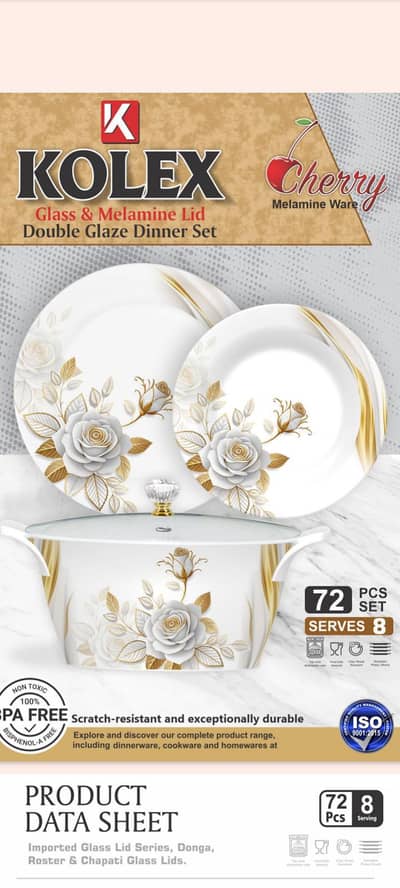 double glaze dinner set aor single glaze set Available haa
