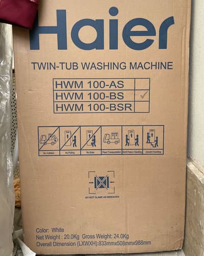 Haier Washing Machine Semi Auto (BOX SEALED in Low price)