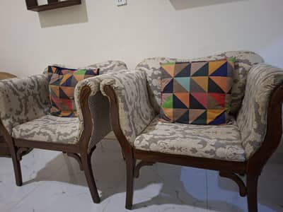 4 seater pure wood sofa set