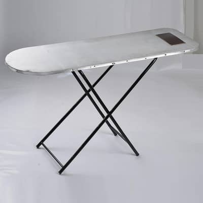 Iron Table Stand 120cm Black Durable Portable