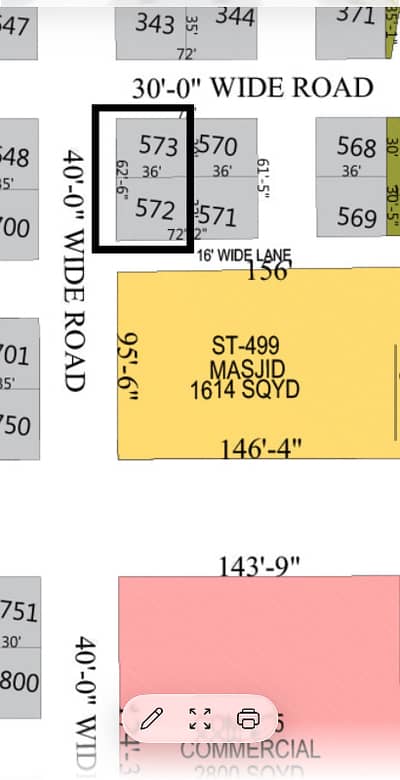 Naya Nazimabad 120SQ Yd Extra land 125sQ Yd Plot For Sale corner