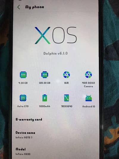 Infinix note 7 pta approved 4+128
