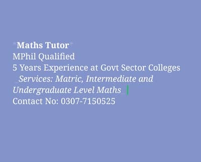 Maths Online Tutor