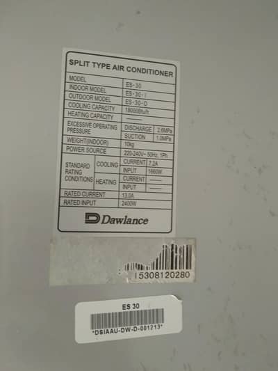 Dawlane Es-30 split Ac in running condition