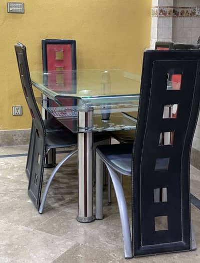 Glass Dinning Table 6 Seater