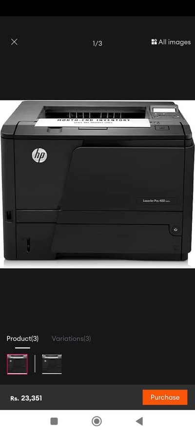 HP laserjet pro 400 M401n network pronter