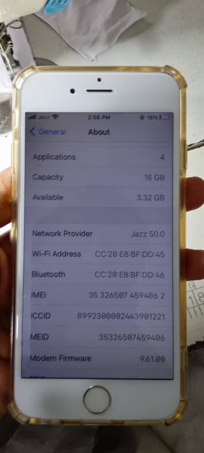 iphone6s pta aproved 16gb all ok batry change