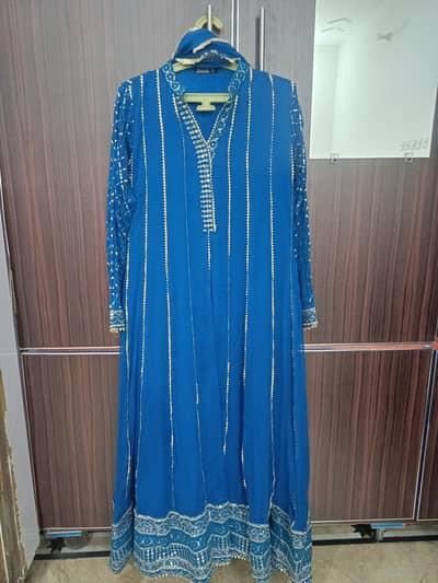 2 pc long frock and dupata