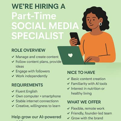 Part-Time Social Media Specialist (Remote)