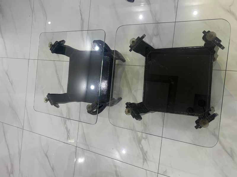 three centre table set one large two small 2