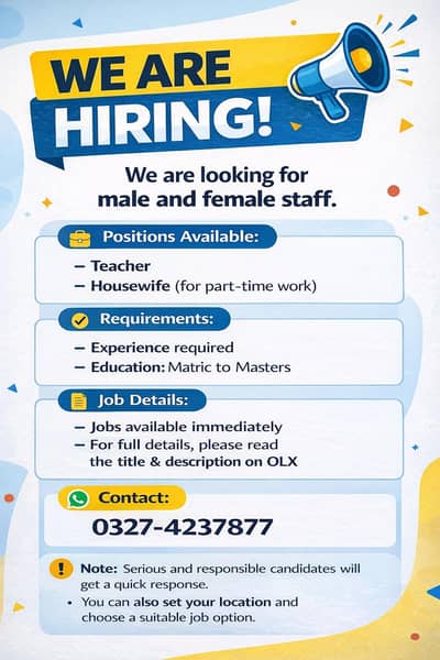 Lahore  jobs required  no need experience