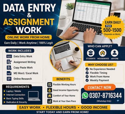 Work from Home Jobs Available – Daily Income