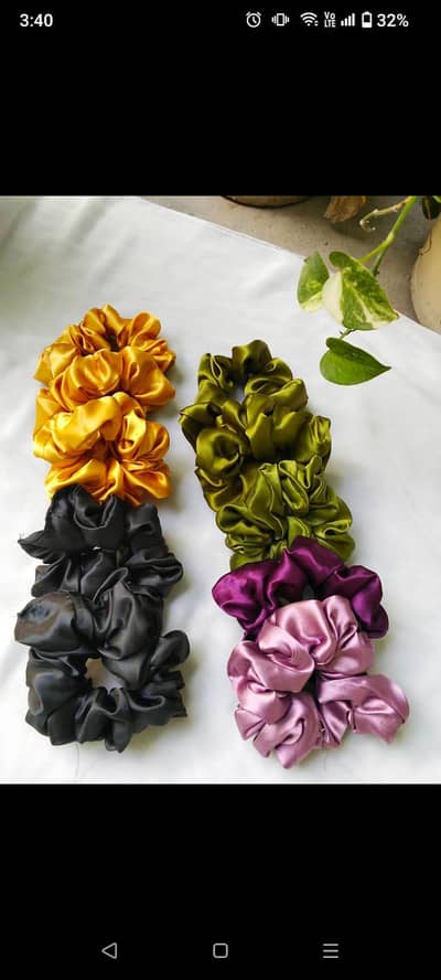 Hair scrunchies