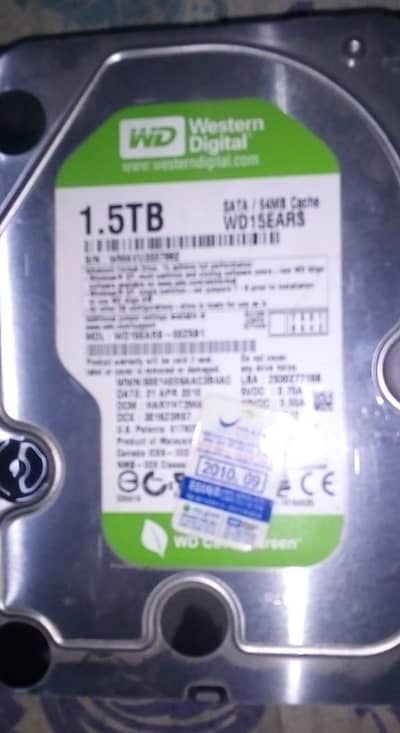 1.5 TB Harddisk  WD For Sale