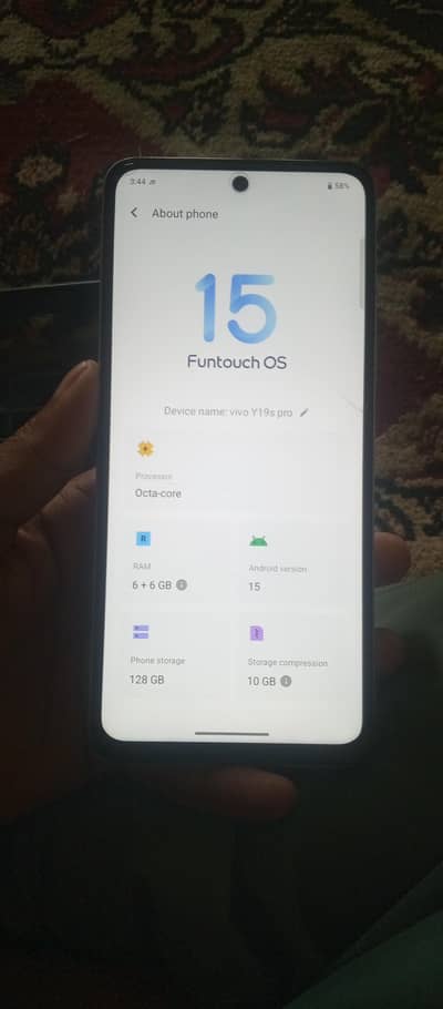 vivo y19s 10/10 only phone