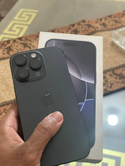 iphone 16pro with box under warranty