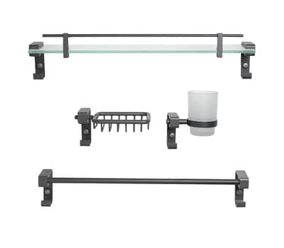 complete bathroom accessories set aluminum material