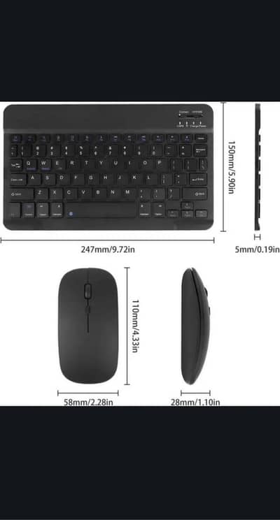TXN Bluetooth Keyboard and Mouse Combo