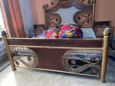 King Size Bed Set With Chair Set, Side Tables and Dressing Table