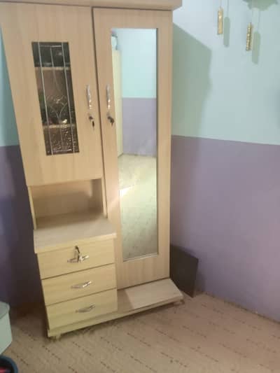 Double Bed + Dressing Table + 3 Door Almari For Sale