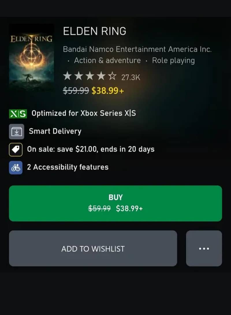 Eldon Ring Game For Xbox 2