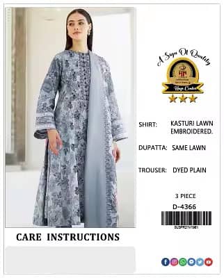 Stylish 2 Piece and 3 Piece Lawn Suit For Women – Summer Collection