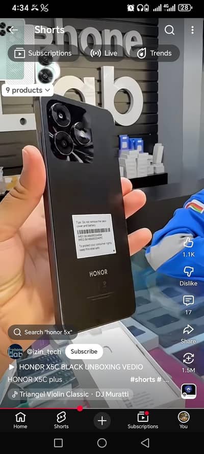 honor X5c pulse  4+4   128 gb