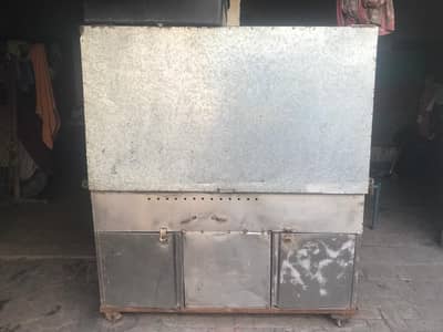 Shawarma Counter with Machine and Hot plate