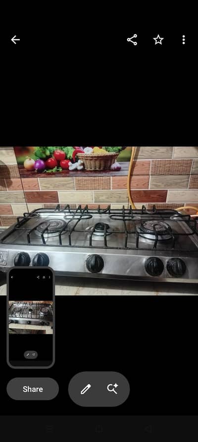 stainless steel stove