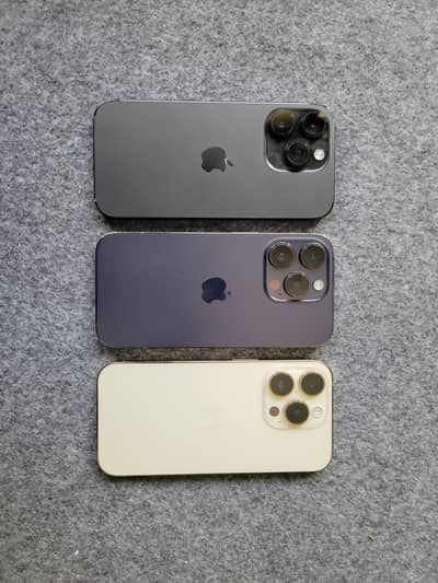 IPHONE 14 Pro, black, golden or purple 215 each