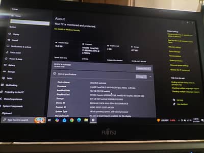 Fujitsu- Heavy Duty Workstation- I7 6820Hq- With 2gbs nvidia Graphics