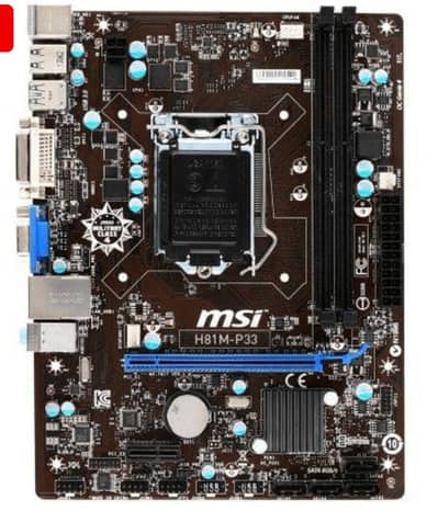 MSI H81M-P33 MICRO ATX+ i7 4790 Cpu +8×2 Gb Rams Combo