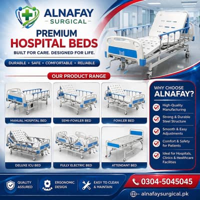 Hospital Beds Manual Semi Fowler Fowler ICU Bed for Sale
