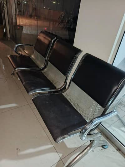 waiting Chairs Banch steel base