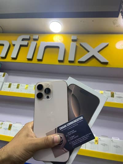 iPhone 16 Pro Max 256GB PTA Approved | Hong Kong Variant | Dual SIM