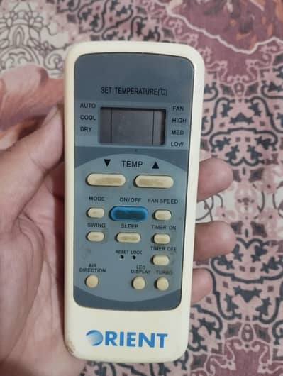 orient original Ac Remote