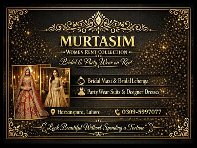 “Women Bridal/Party Wear | Maxy, Lehnga, Suit | Lahore, Harbanspura”