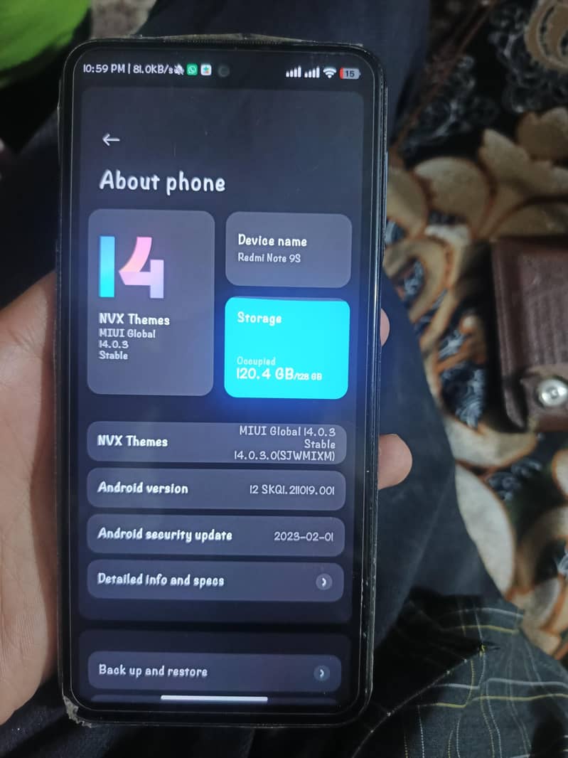 redmi note 9s complete box 6