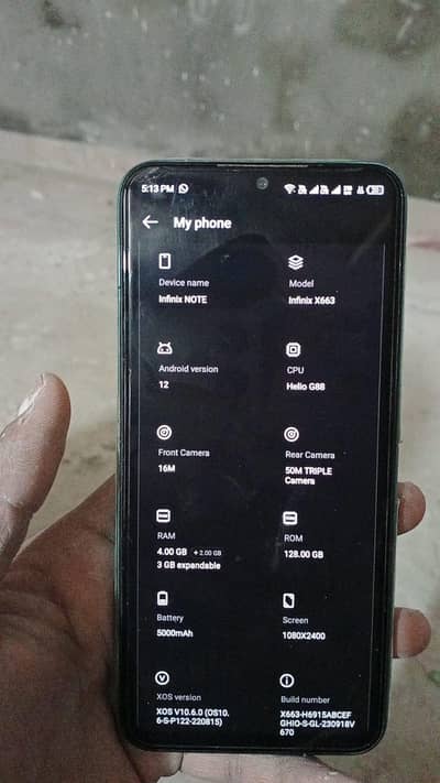 infnix note 11  4    128    no open repair